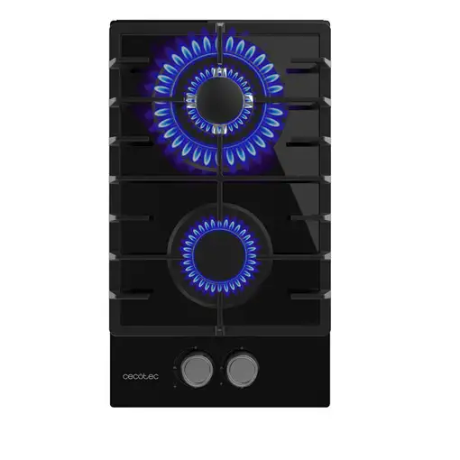 Cecotec Bolero Squad G 2200F Glass Black Negro Integrado 29 cm Encimera de gas 2