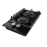 Cecotec Bolero Squad G 2200F Glass Black Negro Integrado 29 cm Encimera de gas 2