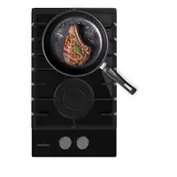Cecotec Bolero Squad G 2200F Glass Black Negro Integrado 29 cm Encimera de gas 2