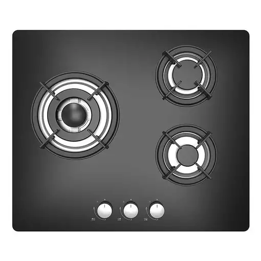 Sauber SECGB05 Negro Integrado 60 cm Encimera de gas 3 zona(s)