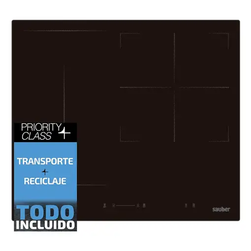 Sauber SERIE 7-8000 hobs Negro Integrado 60 cm Cerámico 3 zona(s)