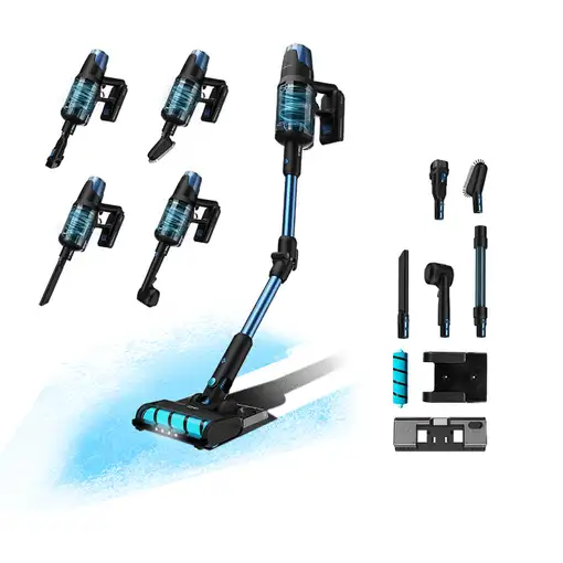 Cecotec Conga Rockstar 8500 Infinity ErgoWet Animal Aspiradora escoba 2 en 1 Bater