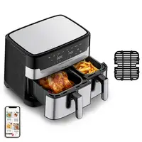 Moulinex Dual Easy Fry EZ905D20 freidora Doble 8,3 L Independiente 2450 W Freidora
