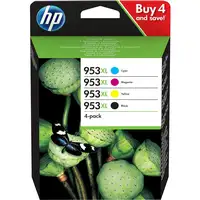 HP 953XL cartucho de tinta Original Alto rendimiento (XL) Negro, Cian, Magenta, A