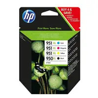 HP 950XL High Yield Black/951XL High Yield Cyan/Magenta/Yellow 4-pack Original In
