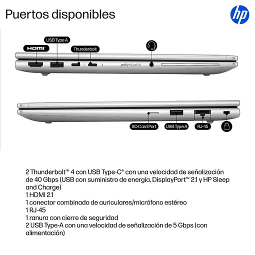HP EliteBook 6 G1i Wolf Pro Security Portatil Intel Core Ultra 5 (13.3'') WUXGA