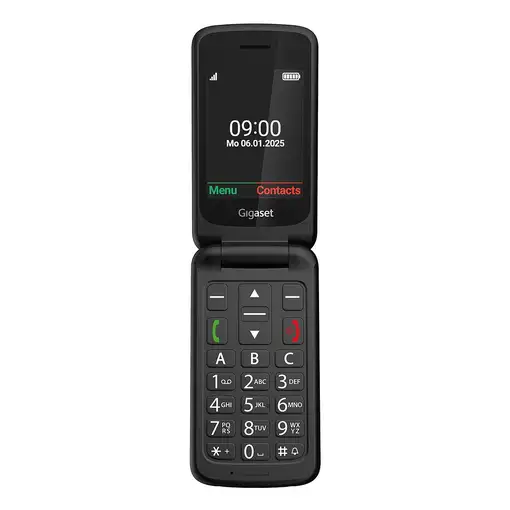 Gigaset GL595 7,11 cm (2.8") 114 g Negro Teléfono para personas mayores