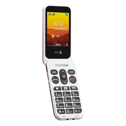 Doro Leva L30 7,11 cm (2.8") 142,7 g Rojo, Blanco Característica del teléfono