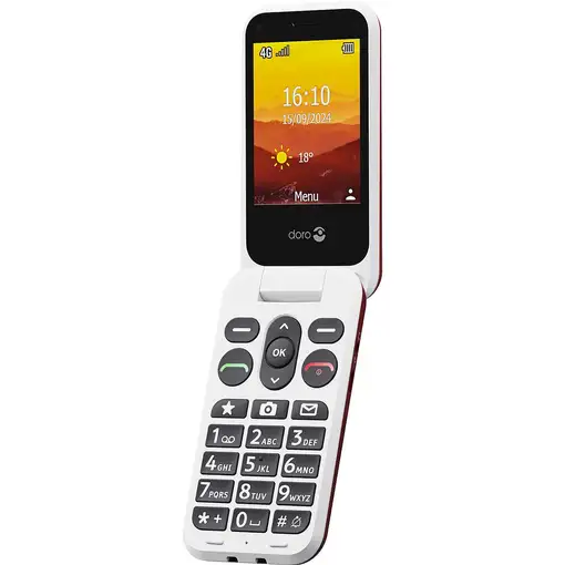 Doro Leva L30 7,11 cm (2.8") 142,7 g Rojo, Blanco Característica del teléfono