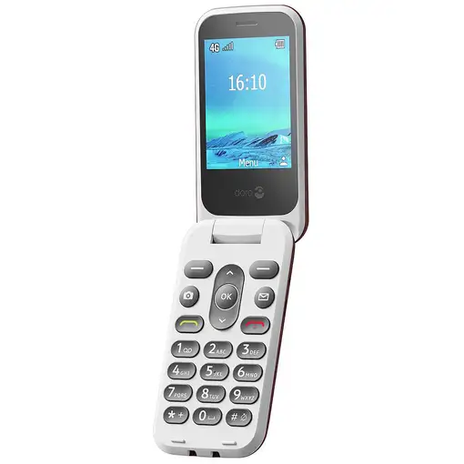 Doro 2820 7,11 cm (2.8") 116,9 g Rojo, Blanco Teléfono básico