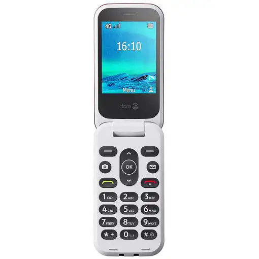 Doro 2820 7,11 cm (2.8") 116,9 g Rojo, Blanco Teléfono básico