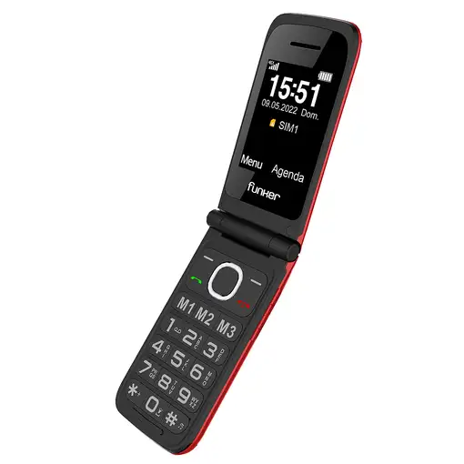 Telefonía móvil 48MB + Rojo FUNKER