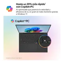 LG Gram 15Z80T-G.AS58B ordenador portatil Copilot+ PC AMD Ryzen AI 5 340 Portátil