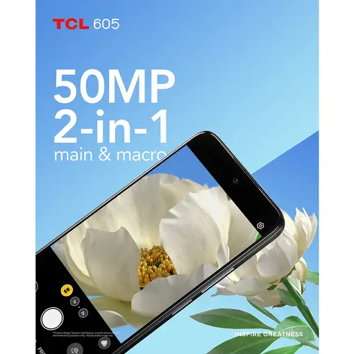 TCL 605 16,9 cm (6.67") SIM doble Android 15 4G USB Tipo C 8 GB 256 GB 5200 mAh A