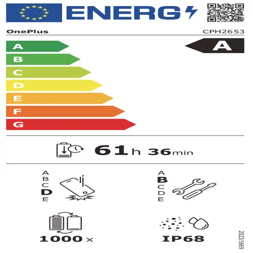 Smartphone OnePlus 13(6.82'') 5G 16 GB 512 GB 6000 mA 512GB/16GB RAM azul ONEPLUS