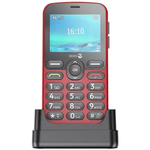 Doro 1880 6,1 cm (2.4") 113,7 g Rojo Teléfono básico
