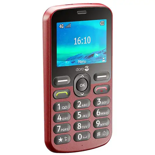 Doro 1880 6,1 cm (2.4") 113,7 g Rojo Teléfono básico