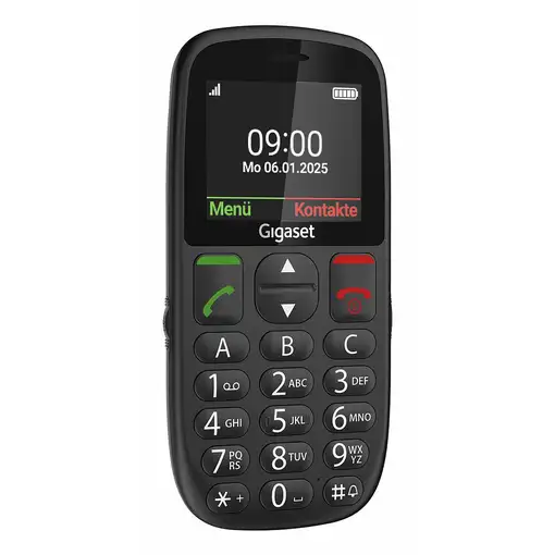 Gigaset GL395 5,59 cm (2.2") 90 g Negro Teléfono para personas mayores