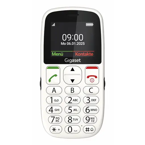 Gigaset GL395 5,59 cm (2.2") 90 g Blanco Teléfono para personas mayores