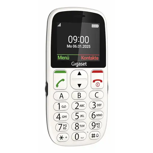 Gigaset GL395 5,59 cm (2.2") 90 g Blanco Teléfono para personas mayores