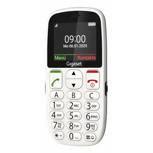 Gigaset GL395 5,59 cm (2.2") 90 g Blanco Teléfono para personas mayores
