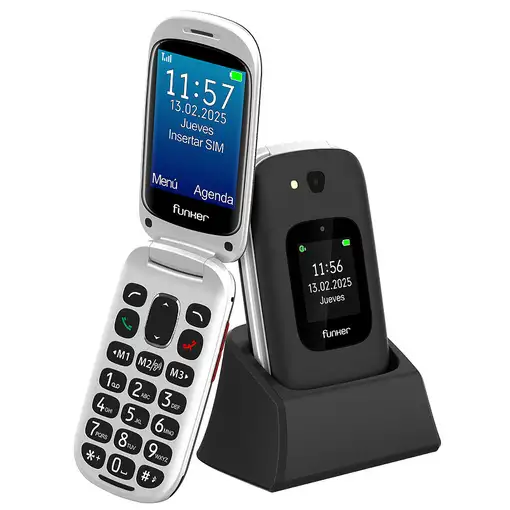 Telefonía móvil 48MB + Negro FUNKER