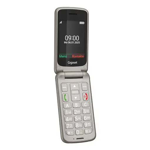 Gigaset GL595 7,11 cm (2.8") 114 g Gris Teléfono para personas mayores