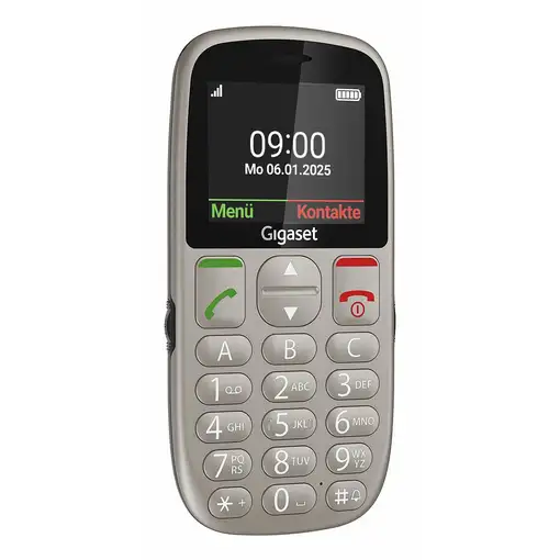Gigaset GL395 5,59 cm (2.2") 90 g Gris Teléfono para personas mayores