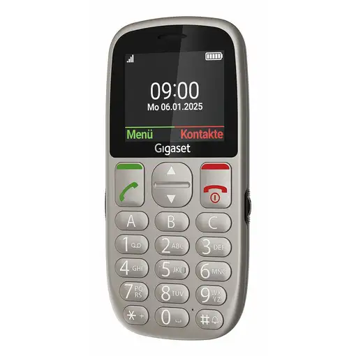Gigaset GL395 5,59 cm (2.2") 90 g Gris Teléfono para personas mayores