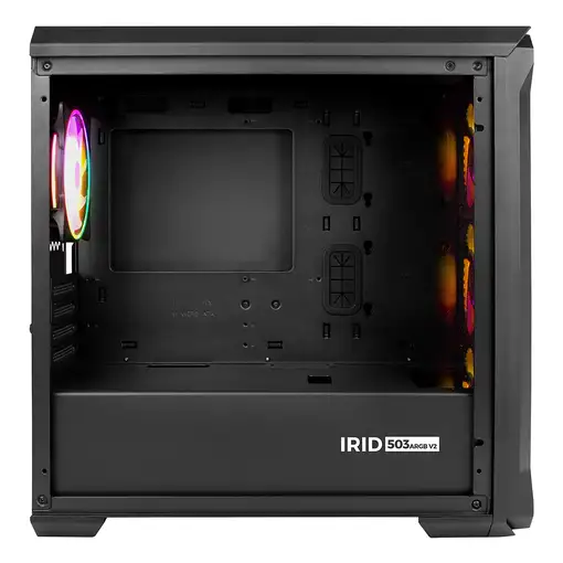 GENESIS Irid 503 ARGB Micro Torre Negro, Transparente