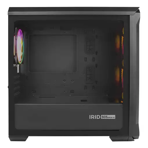 GENESIS Irid 503 ARGB Micro Torre Negro, Transparente
