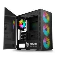 Savio SAVGC-RAPTORX1 carcasa de ordenador Midi Tower Negro