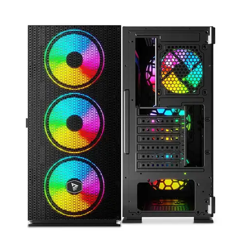 Savio SAVGC-RAPTORX1 carcasa de ordenador Midi Tower Negro