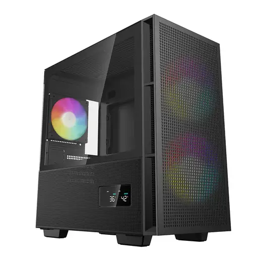 DeepCool CH360 DIGITAL Micro Torre Negro