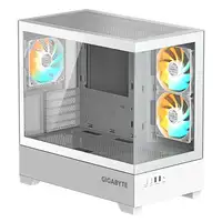 GIGABYTE C201 PANORAMIC ICE Caja para PC – Torre media, m-ATX, compatible con radi