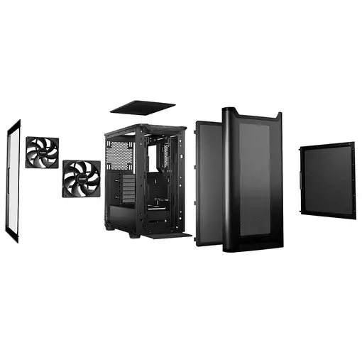be quiet! PURE BASE 501 Airflow Window Black Midi Tower Negro