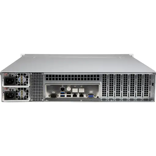 Supermicro CSE-LA26E1C4-R609LP carcasa de ordenador Estante Negro, Gris 650 W