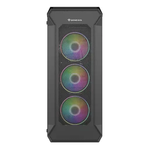 GENESIS Irid 505 ARGB Midi Tower Negro, Transparente