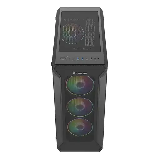 GENESIS Irid 505 ARGB Midi Tower Negro, Transparente