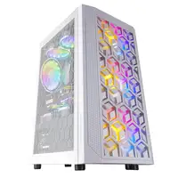 Mars Gaming MCMESHW Blanco, Caja PC Gaming, Micro ATX, Diseño Mesh Total, 3x Venti