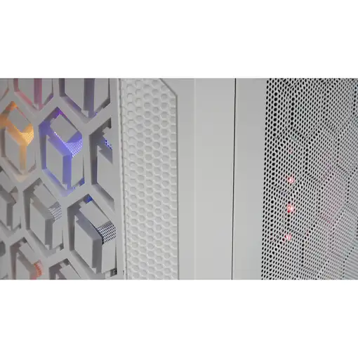 Mars Gaming MCMESHW Blanco, Caja PC Gaming, Micro ATX, Diseño Mesh Total, 3x Venti