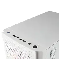Mars Gaming MC300W Blanco, Caja PC Micro ATX, Cristal Templado, Frontal MESH, 3xVe