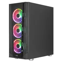 Aerocool PRISMBKV3 Caja PC ATX Negra 4 Ventiladores ARGB Frontal Lateral Cristal T
