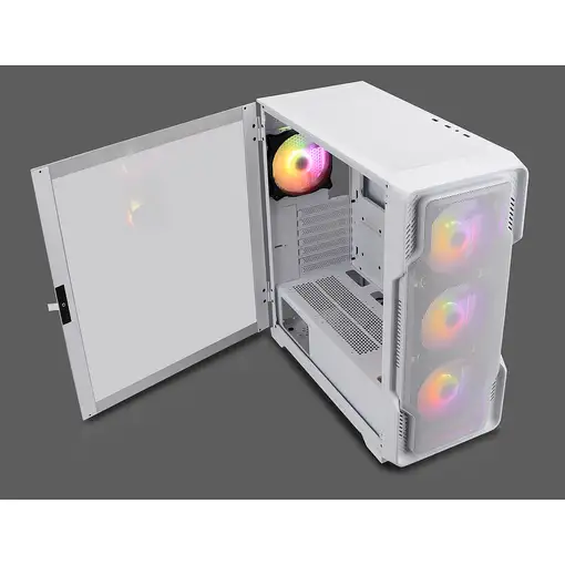 Nanoxia DS-9ARGB-W carcasa de ordenador Midi Tower Blanco