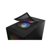 Mars Gaming MCZ, Caja PC Compacta Premium, MicroATX, Panel + Frontal Mesh, Negro