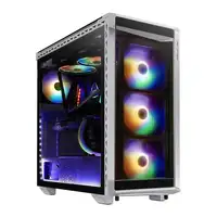 XPG BATTLECRUISER Midi Tower Negro, Blanco