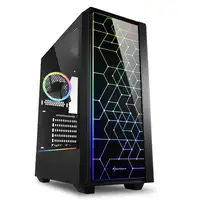 Sharkoon RGB LIT 100 Midi Tower Negro