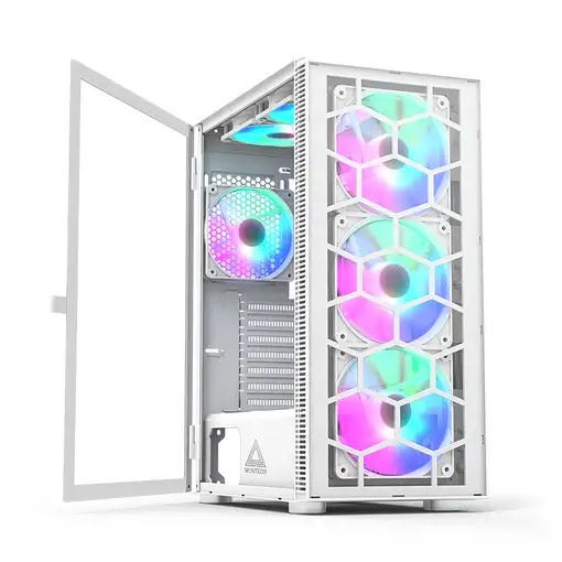 Montech X3 GLASS Midi Tower Blanco