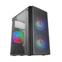 Mars Gaming MC300 Negro, Caja PC Micro ATX, Cristal Templado, Frontal MESH, 3xVent