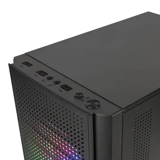 Mars Gaming MC300 Negro, Caja PC Micro ATX, Cristal Templado, Frontal MESH, 3xVent